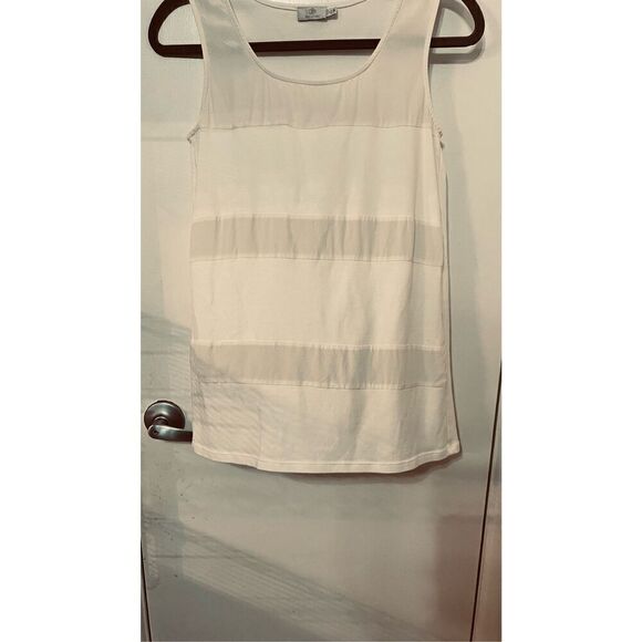 Dismero Sheer White Tank Tops Made in Italy Size M - Picture 3 of 11